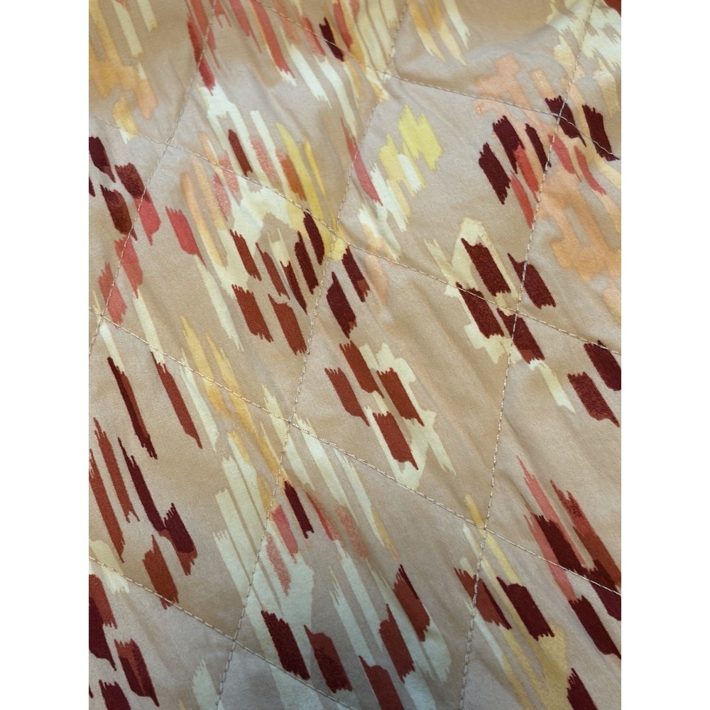 Knox Rose Peach Quilted Belted Jacket~ M~Southwestern Aztec Print Cotton Blend - Picture 13 of 14